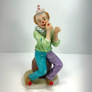 1970’s Highmark Designed Giftware Bisque Porcelain Clown